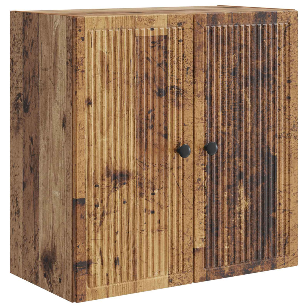 Vægmonteret skab Gammelt træ 59 x 31 x 60 cm Konstrueret træ