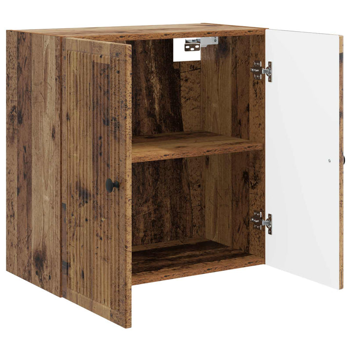 Vægmonteret skab Gammelt træ 59 x 31 x 60 cm Konstrueret træ