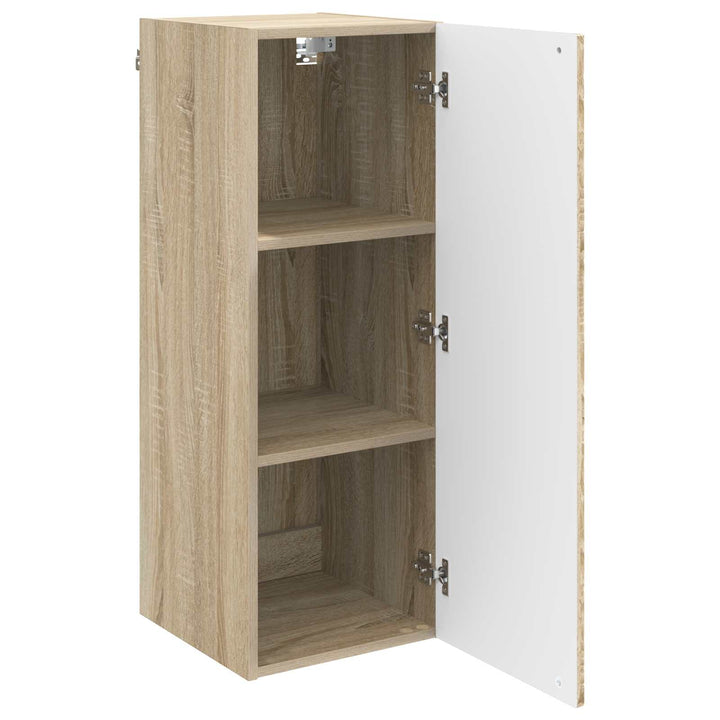 Vægmonteret skab Sonoma-eg 33 x 34,5 x 90 cm Konstrueret træ