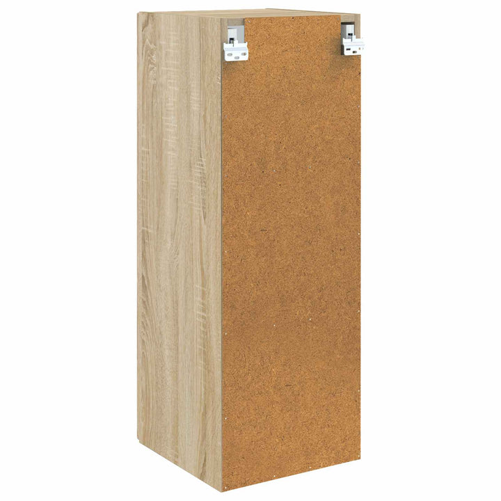 Vægmonteret skab Sonoma-eg 33 x 34,5 x 90 cm Konstrueret træ