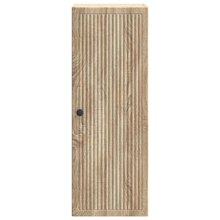 Vægmonteret skab Sonoma-eg 33 x 34,5 x 90 cm Konstrueret træ