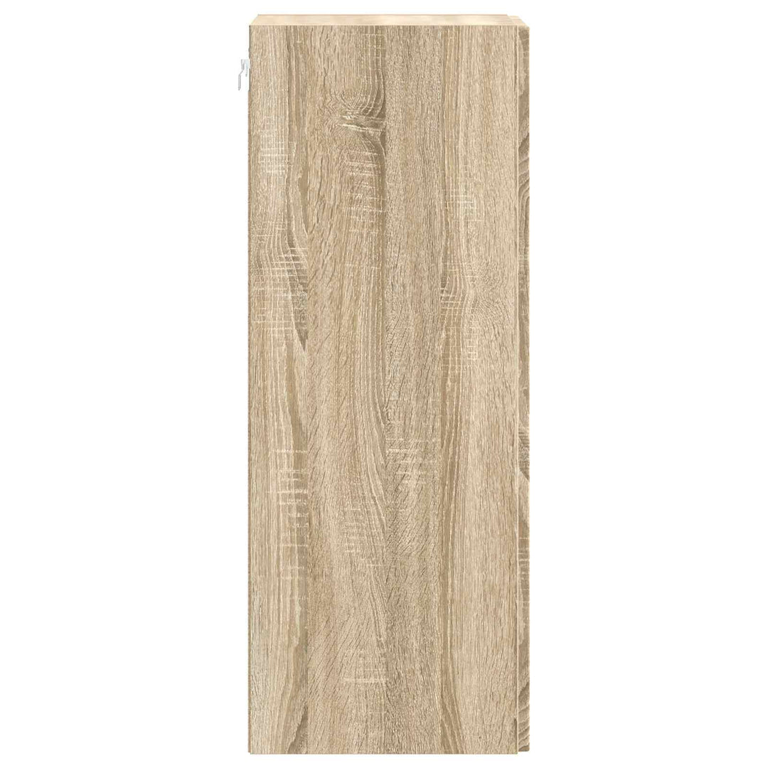 Vægmonteret skab Sonoma-eg 33 x 34,5 x 90 cm Konstrueret træ