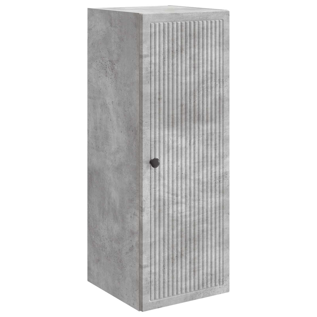 Vægmonteret skab Betongrå 33 x 34,5 x 90 cm Konstrueret træ