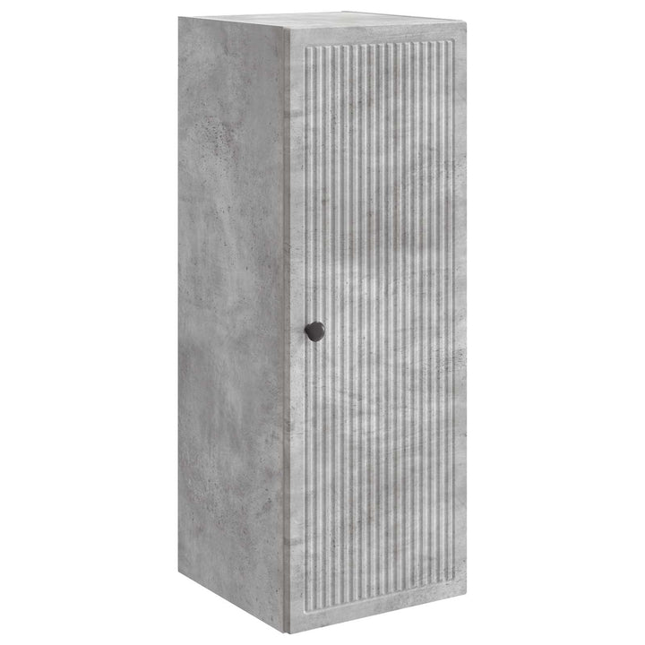 Vægmonteret skab Betongrå 33 x 34,5 x 90 cm Konstrueret træ