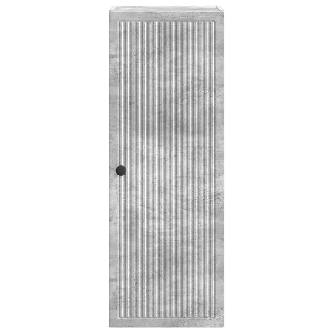 Vægmonteret skab Betongrå 33 x 34,5 x 90 cm Konstrueret træ