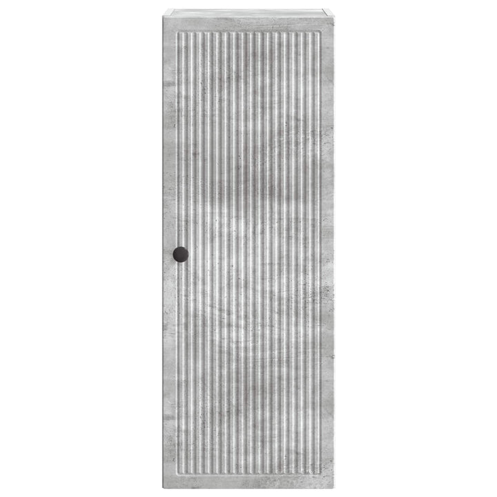 Vægmonteret skab Betongrå 33 x 34,5 x 90 cm Konstrueret træ