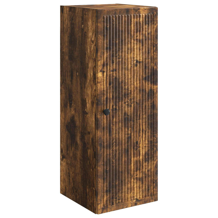 Vægmonteret skab Røget eg 33 x 34,5 x 90 cm Konstrueret træ