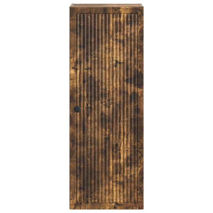 Vægmonteret skab Røget eg 33 x 34,5 x 90 cm Konstrueret træ