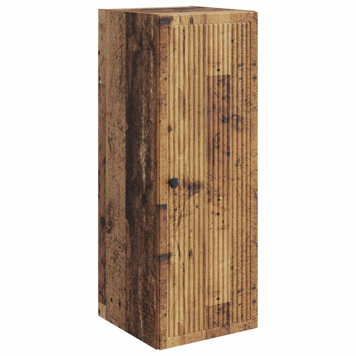 Vægmonteret skab Gammelt træ 33 x 34,5 x 90 cm Konstrueret træ