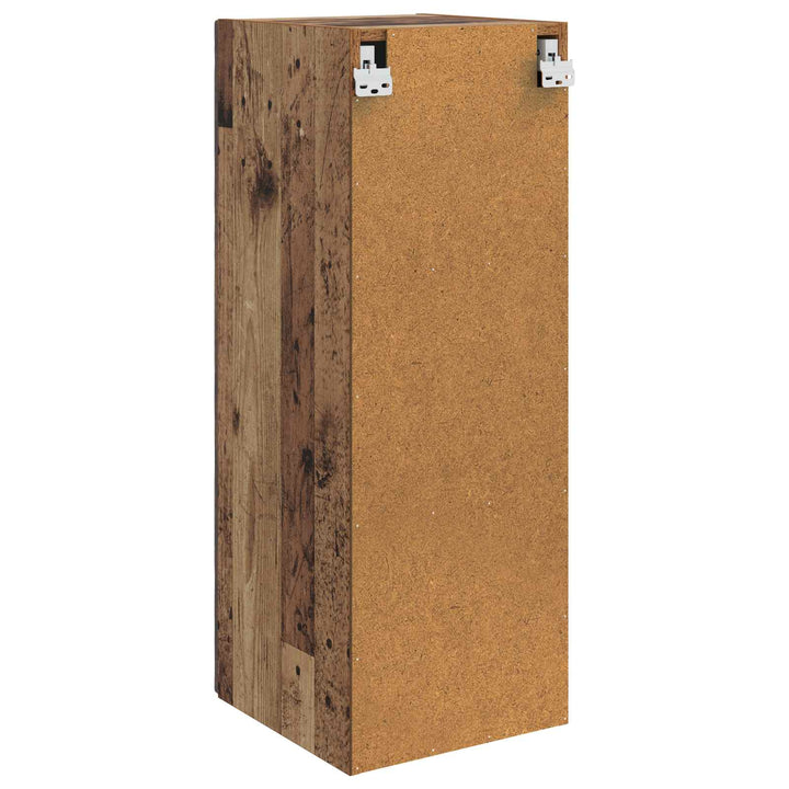 Vægmonteret skab Gammelt træ 33 x 34,5 x 90 cm Konstrueret træ