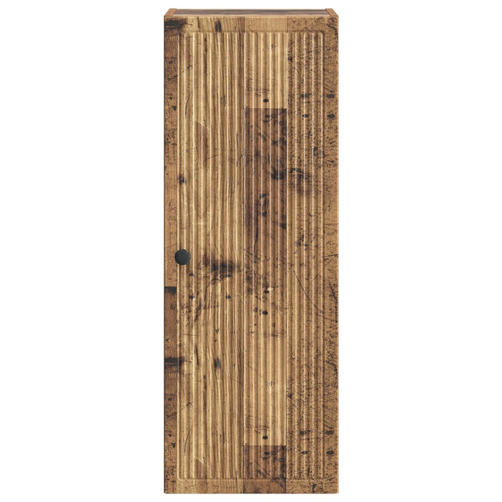 Vægmonteret skab Gammelt træ 33 x 34,5 x 90 cm Konstrueret træ