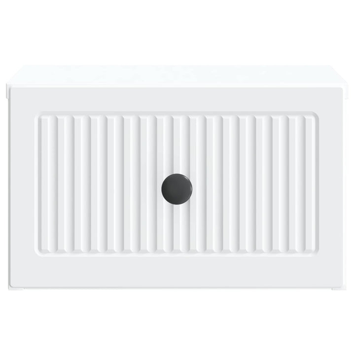 Væghængt Natbord 2 pcs Hvid 33 x 34,5 x 20 cm Konstrueret træ