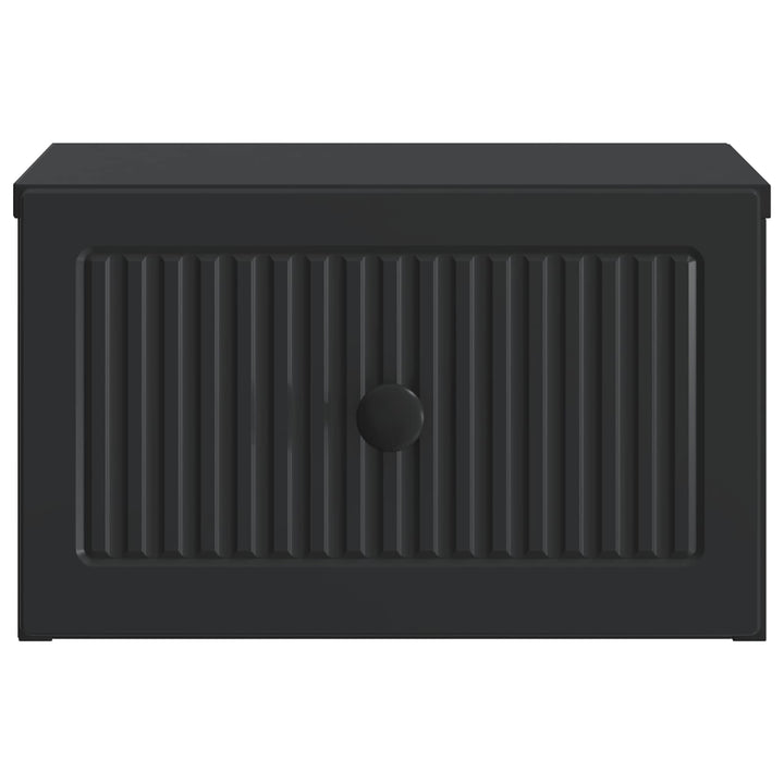 Væghængt Natbord 2 pcs Sort 33 x 34,5 x 20 cm Konstrueret træ