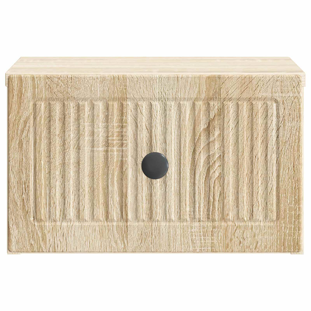 Væghængt Natbord Sonoma-eg 33 x 34,5 x 20 cm Konstrueret træ