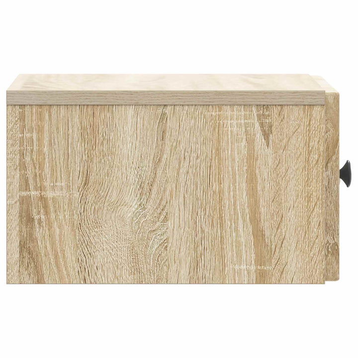 Væghængt Natbord Sonoma-eg 33 x 34,5 x 20 cm Konstrueret træ