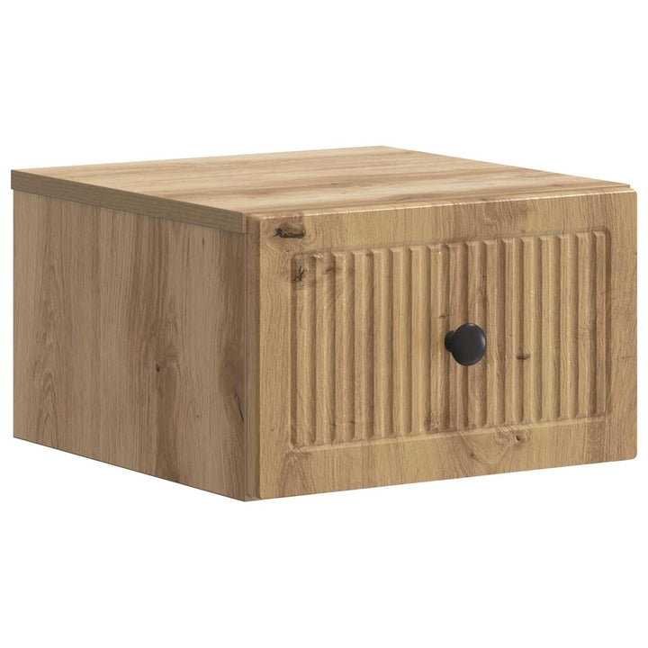 Væghængt Natbord Artisan-eg 33 x 34,5 x 20 cm Konstrueret træ