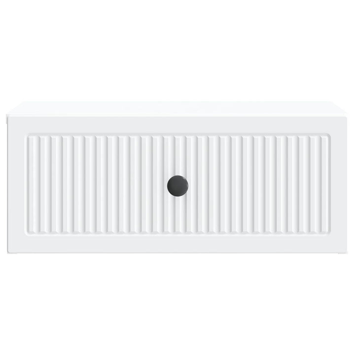 Natskab med skuffe 2 pcs Hvid 49 x 34,5 x 20 cm Konstrueret træ