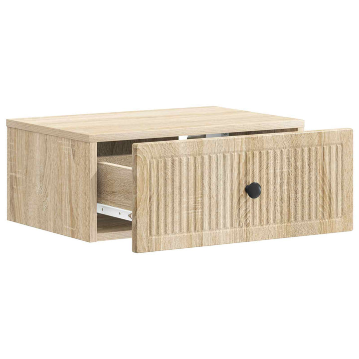 Natskab med skuffe Sonoma-eg 49 x 34,5 x 20 cm Konstrueret træ