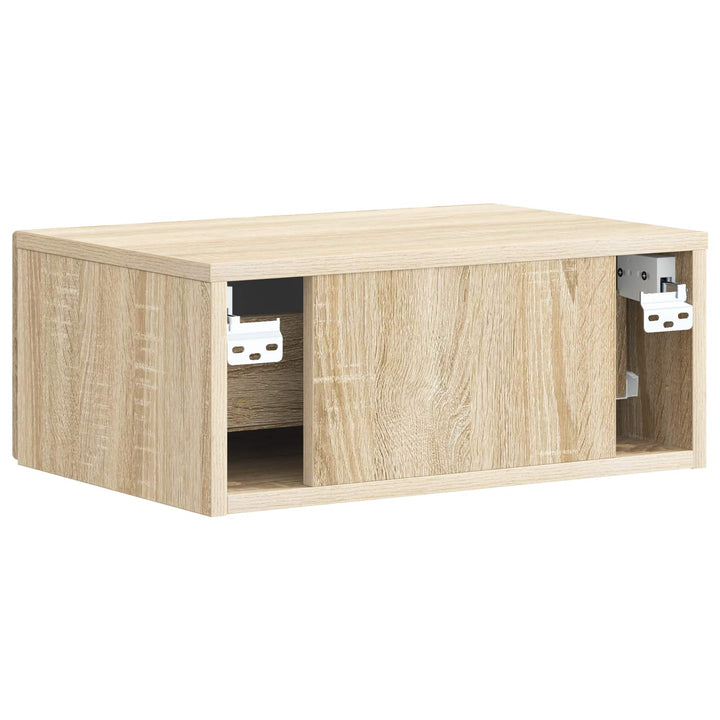 Natskab 2 pcs Sonoma-eg 49 x 34,5 x 20 cm Konstrueret træ