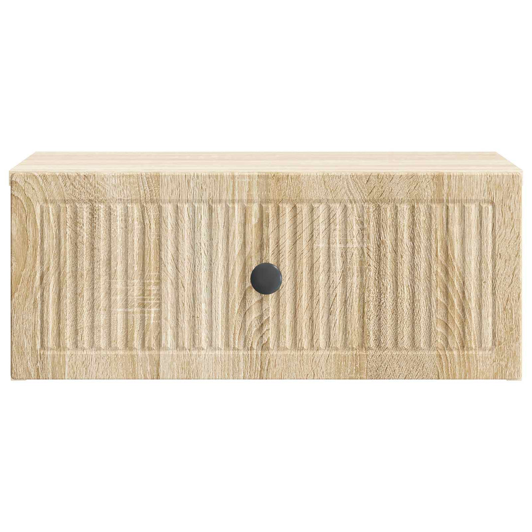 Natskab 2 pcs Sonoma-eg 49 x 34,5 x 20 cm Konstrueret træ