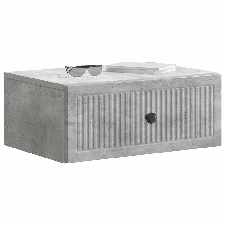 Natskab 2 pcs Betongrå 49 x 34,5 x 20 cm Konstrueret træ