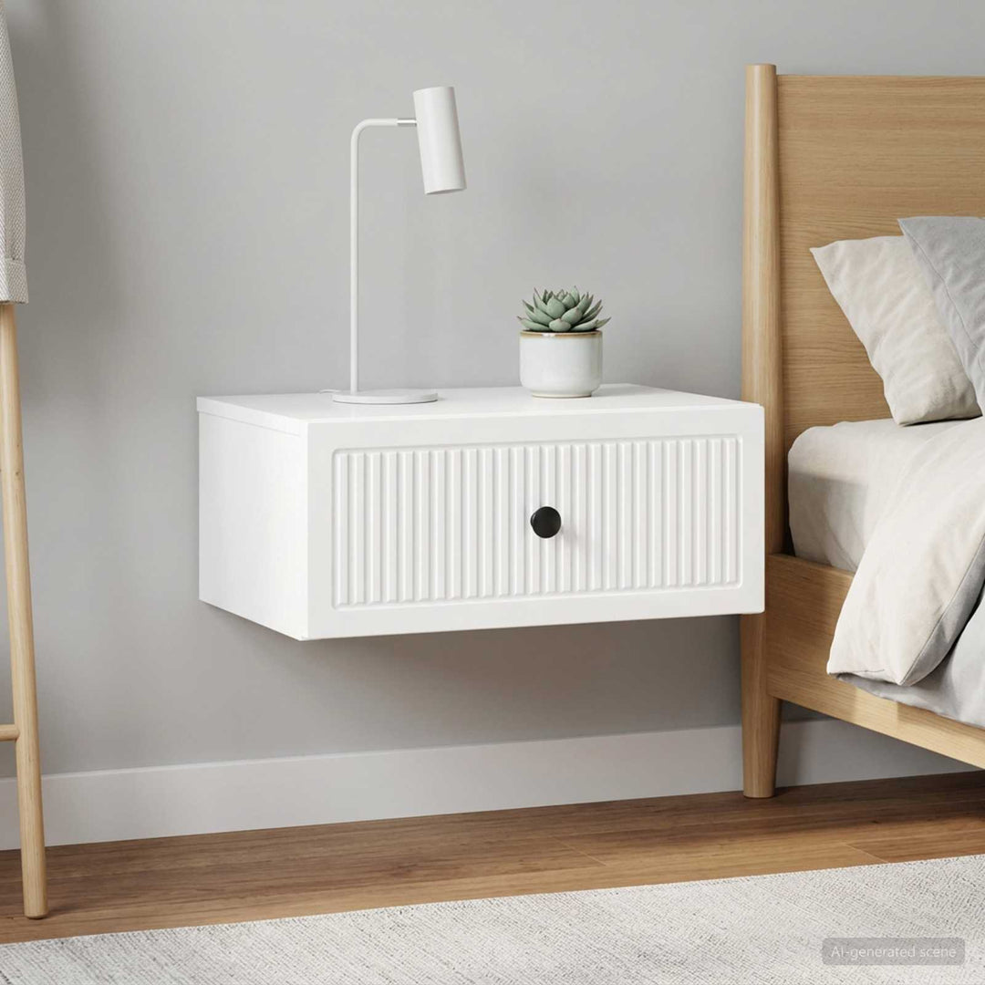 Natskab 2 pcs Hvid højglans 49 x 34,5 x 20 cm Konstrueret træ