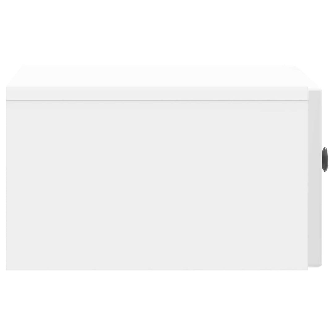 Natskab 2 pcs Hvid højglans 49 x 34,5 x 20 cm Konstrueret træ