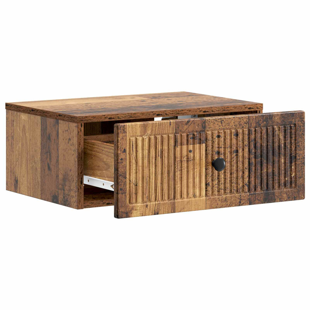 Natskab 2 pcs Gammelt træ 49 x 34,5 x 20 cm Konstrueret træ