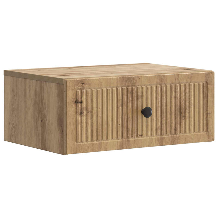 Natskab med skuffe Artisan-eg 49 x 34,5 x 20 cm Konstrueret træ