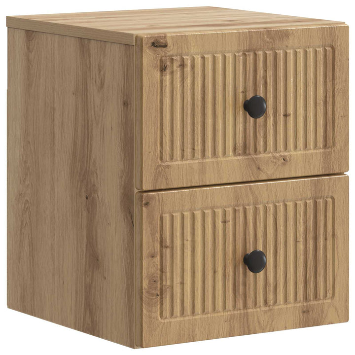 Væghængt Natbord Artisan-eg 33 x 34,5 x 40 cm Konstrueret træ