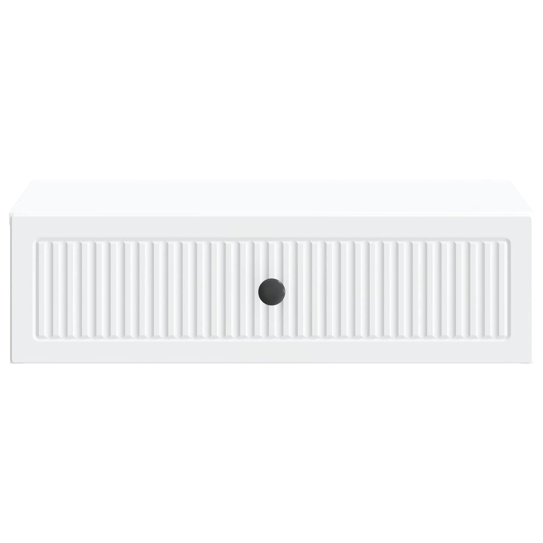 Væghængt Sideskab Hvid 59 x 34,5 x 17 cm Konstrueret træ