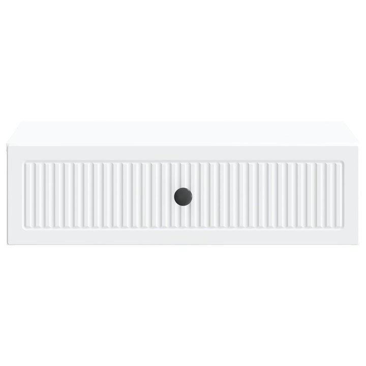 Væghængt Sideskab Hvid 59 x 34,5 x 17 cm Konstrueret træ