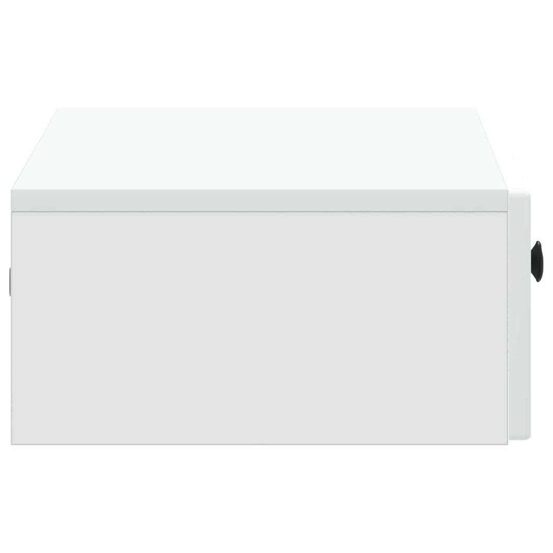 Væghængt Sideskab Hvid 59 x 34,5 x 17 cm Konstrueret træ