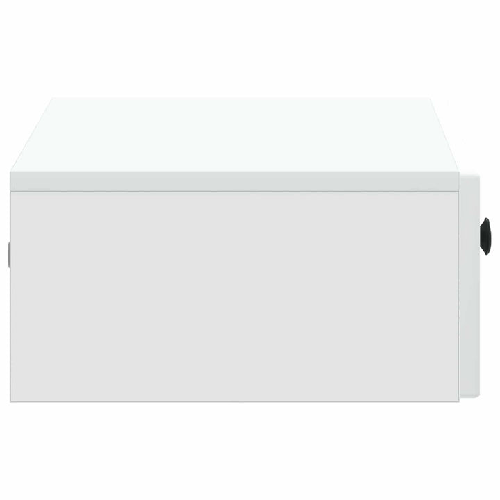 Væghængt Sideskab Hvid 59 x 34,5 x 17 cm Konstrueret træ