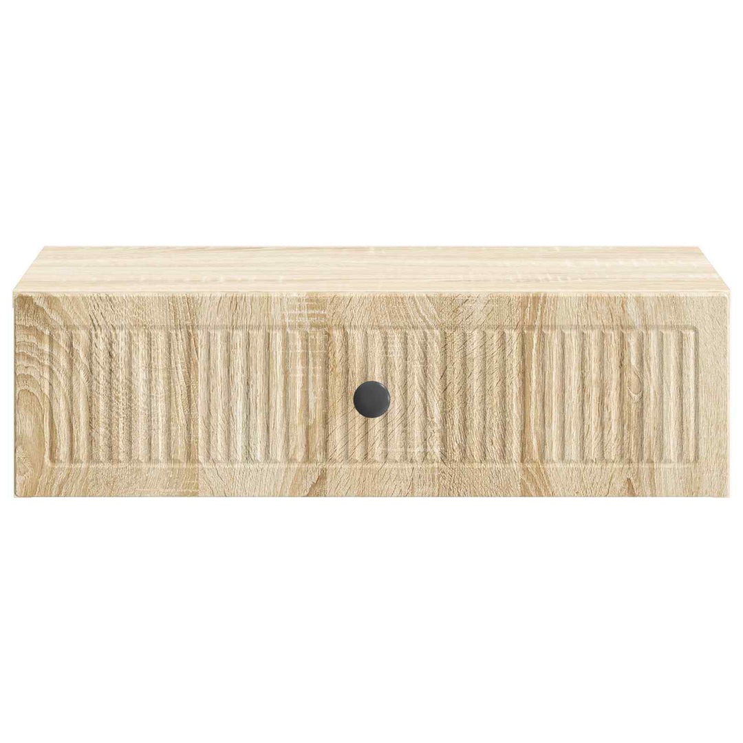 Væghængt Sideskab Sonoma-eg 59 x 34,5 x 17 cm Konstrueret træ
