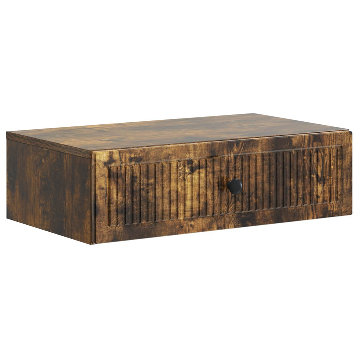Væghængt Sideskab Røget eg 59 x 34,5 x 17 cm Konstrueret træ