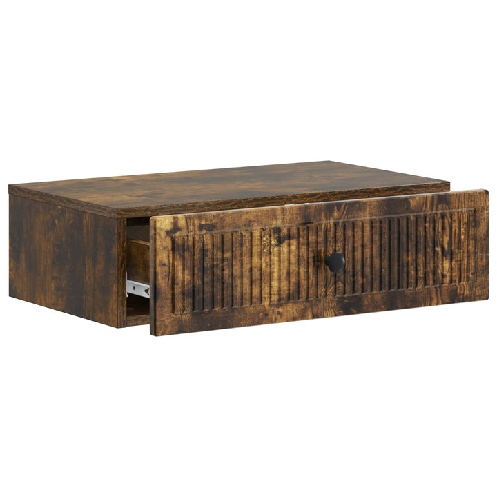 Væghængt Sideskab Røget eg 59 x 34,5 x 17 cm Konstrueret træ