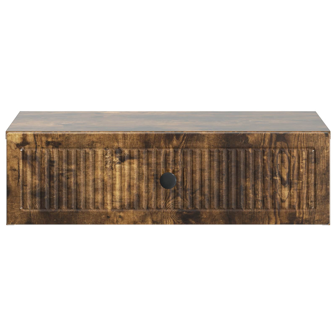 Væghængt Sideskab Røget eg 59 x 34,5 x 17 cm Konstrueret træ