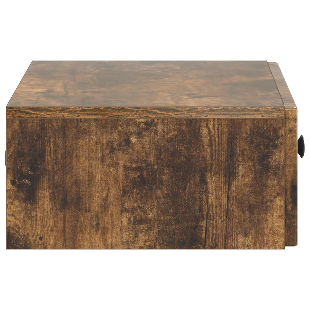 Væghængt Sideskab Røget eg 59 x 34,5 x 17 cm Konstrueret træ