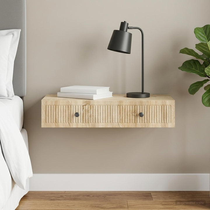 Væghængt Sideskab Sonoma-eg 87,5 x 34,5 x 17 cm Konstrueret træ