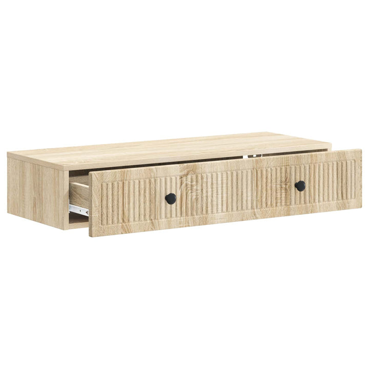 Væghængt Sideskab Sonoma-eg 87,5 x 34,5 x 17 cm Konstrueret træ