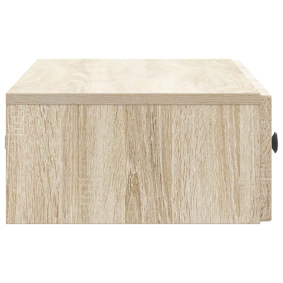 Væghængt Sideskab Sonoma-eg 87,5 x 34,5 x 17 cm Konstrueret træ
