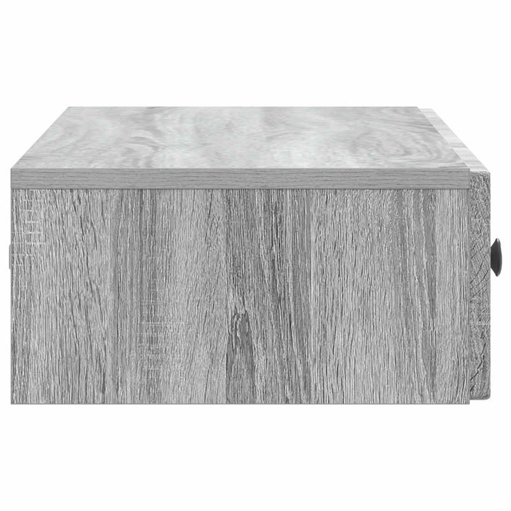 Væghængt Sideskab Grå sonoma-eg 87,5 x 34,5 x 17 cm
