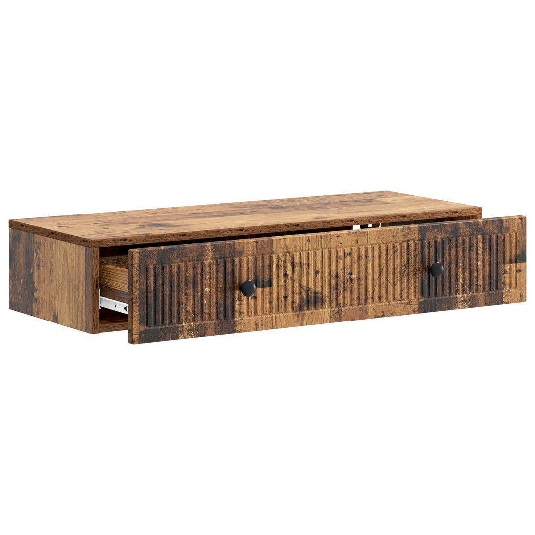 Væghængt Sideskab Gammelt træ 87,5 x 34,5 x 17 cm