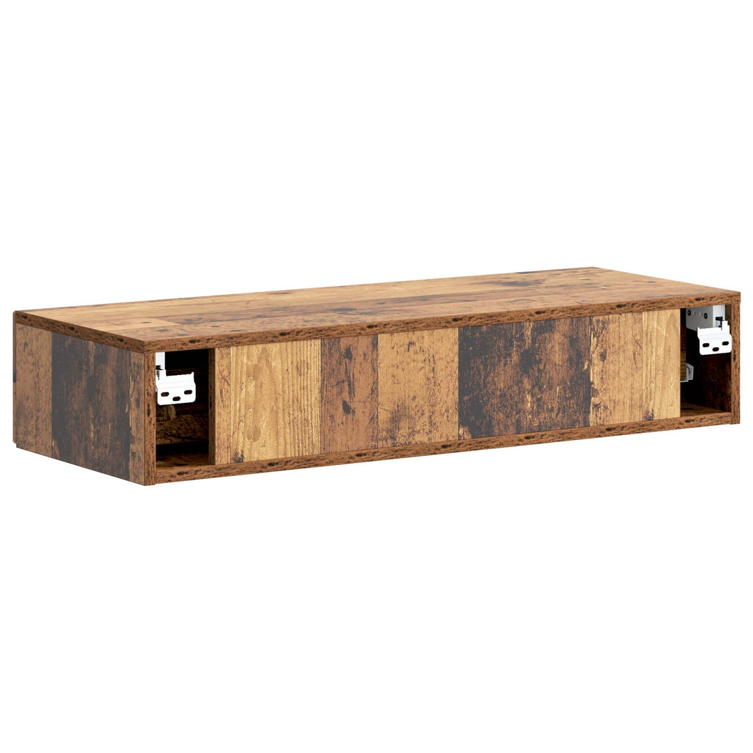 Væghængt Sideskab Gammelt træ 87,5 x 34,5 x 17 cm