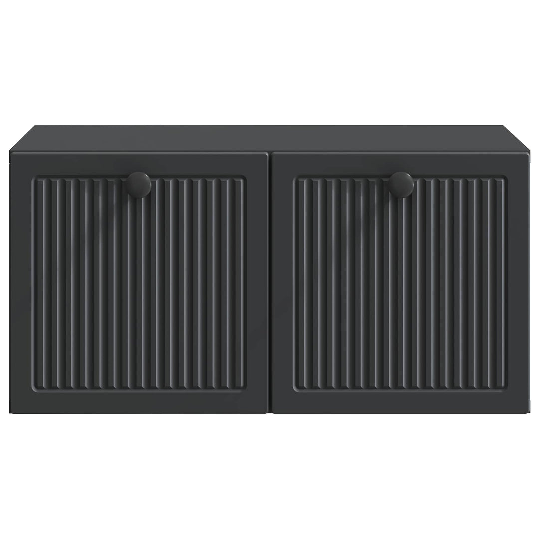 Væghængt TV-skab Sort 59,5 x 41 x 30 cm Konstrueret træ