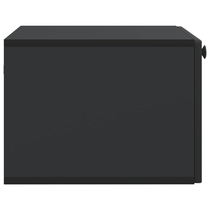 Væghængt TV-skab Sort 59,5 x 41 x 30 cm Konstrueret træ