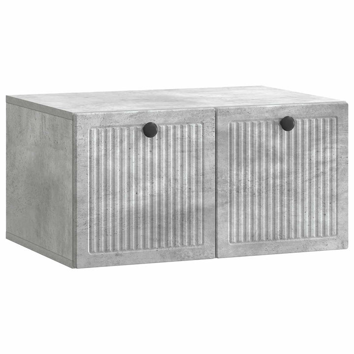 Væghængt TV-skab Betongrå 59,5 x 41 x 30 cm Konstrueret træ