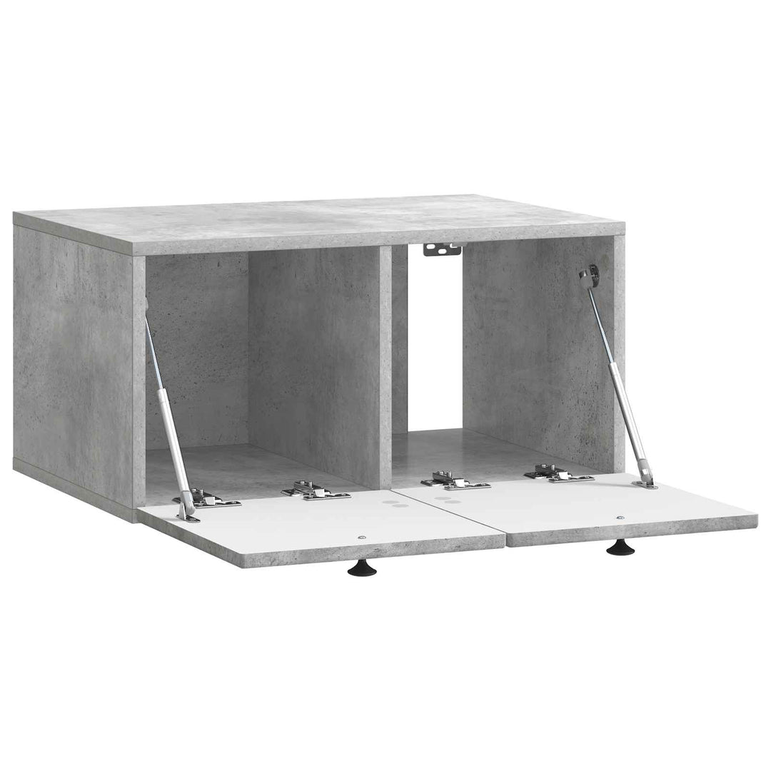 Væghængt TV-skab Betongrå 59,5 x 41 x 30 cm Konstrueret træ
