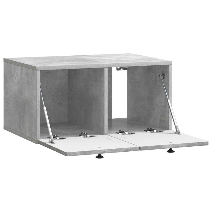 Væghængt TV-skab Betongrå 59,5 x 41 x 30 cm Konstrueret træ